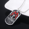 Game Metro Exodus 2033 Necklace Retro Dog Tag Skull Pendants Necklace Choker Women Men Gifts Jewelry
