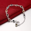 Gift 925 Sterling silver charm Bracelets Zircon luxurious chain crystal stone Jewelry for women wedding lady