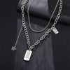 Gothic Multi-Layer Thick Chunky Chain Butterfly Necklace Women Silver Color Rhinestone Pendant Necklaces Aesthetic Jewelry