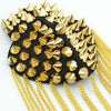 Gothic Punk Rivets Cool Brooch Board Mark Gold Metal Spike Tassel Epaulet Shoulder Unisex Women Men Costume Jewelry 2022