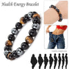 Magnetic Tiger Eye Hematite Stone Bead Couple Bracelet Health Care Magnet Men Women Help Weight Loss Jewelry