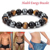 Magnetic Tiger Eye Hematite Stone Bead Couple Bracelet Health Care Magnet Men Women Help Weight Loss Jewelry