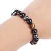 Magnetic Tiger Eye Hematite Stone Bead Couple Bracelet Health Care Magnet Men Women Help Weight Loss Jewelry
