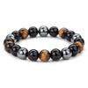 Magnetic Tiger Eye Hematite Stone Bead Couple Bracelet Health Care Magnet Men Women Help Weight Loss Jewelry