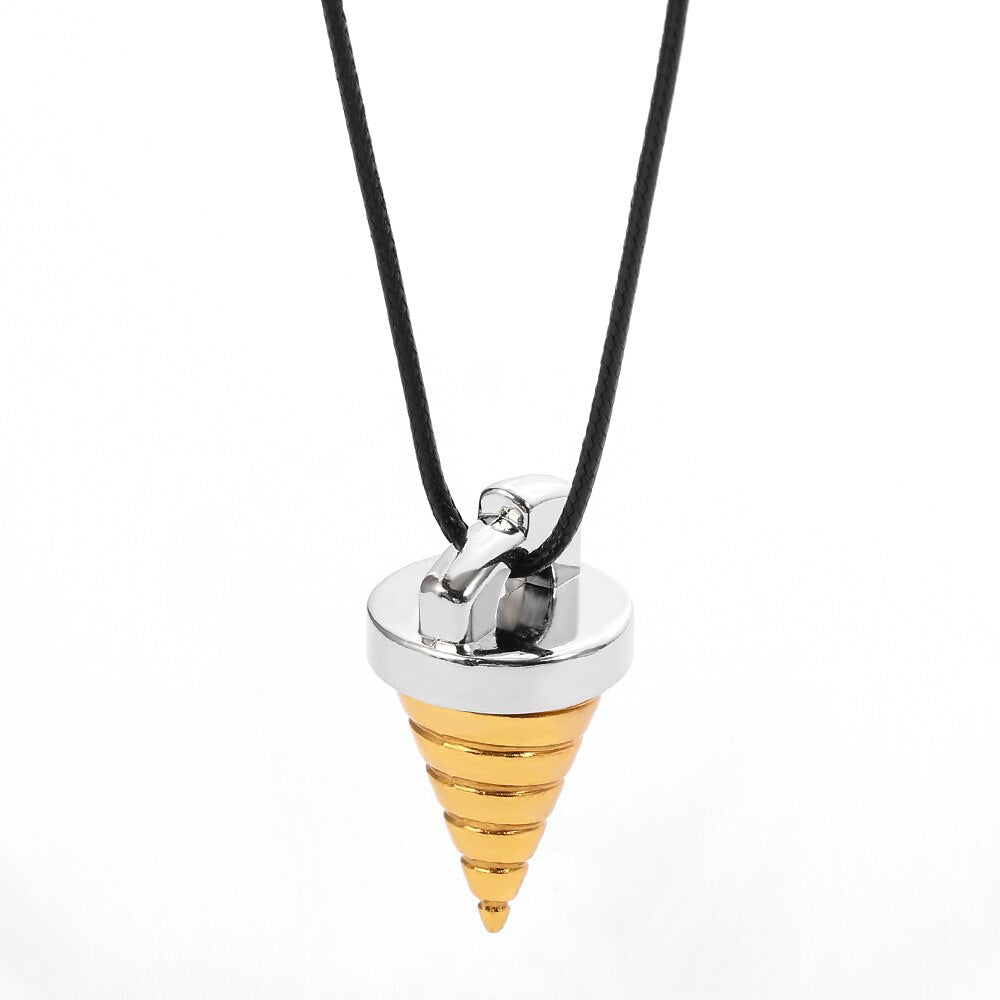 Movie Cartoon Jewelry Gurren Lagann Necklace Tengen Toppa Core Drill Cone Shape Pendant Alloy Toy Gift for Kids