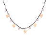 Multi Lucky Clover Charms Beaded Necklace For Women Four Leaf Stainless Steel Lover Choker Pendants Necklace Jewelry