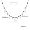 Multi Lucky Clover Charms Beaded Necklace For Women Four Leaf Stainless Steel Lover Choker Pendants Necklace Jewelry