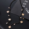 Multi Lucky Clover Charms Beaded Necklace For Women Four Leaf Stainless Steel Lover Choker Pendants Necklace Jewelry