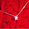 Hot New 925 Sterling Silver Korean Simple Fashion Jewelry Heart-shaped Star Beautiful Clavicle Chain Pendant Necklace H13