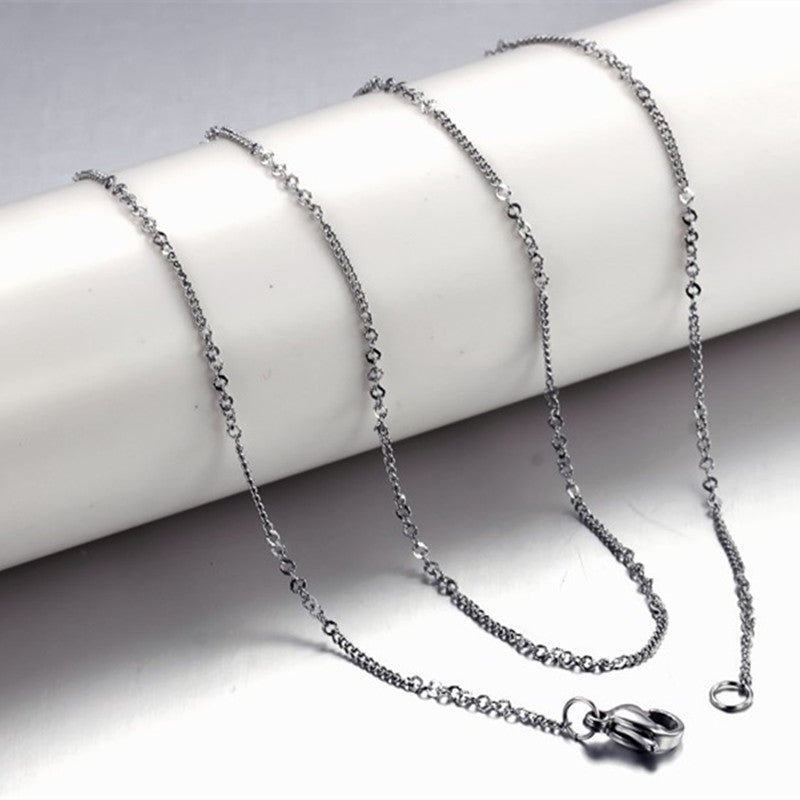 Hot-New-Real-Limited-Colar-Fine-Jewelry-Chain-Women-s-0-4mm-18-45cm-Plated-Necklace