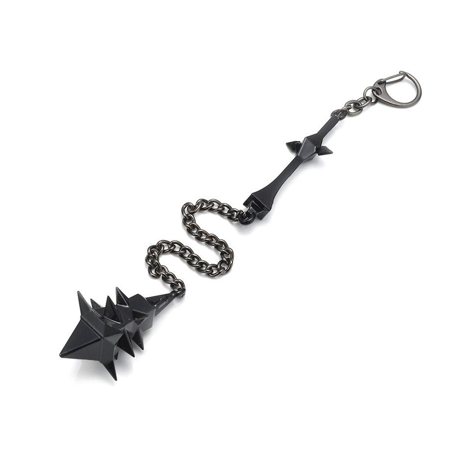 Hot Online Game League of New Legends LOL keychain Sejuani Chain hammer Weapon Jewelry Men Jewelry Kids Souvenirs Gift Keyring