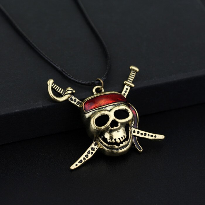 Pirates Of The Caribbean Necklace Jack Sparrow Aztec Coin Medallion Vintage Gold Bronze Silve Pendant