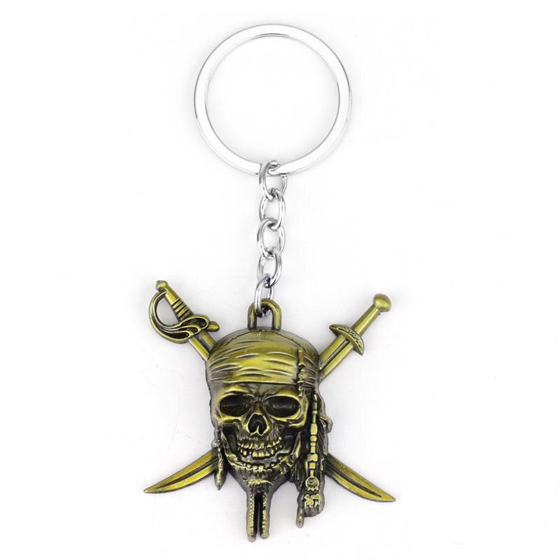 Pirates Of The Caribbean Necklace Jack Sparrow Aztec Coin Medallion Vintage Gold Bronze Silve Pendant