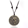 Pirates Of The Caribbean Necklace Jack Sparrow Aztec Coin Medallion Vintage Gold Bronze Silve Pendant