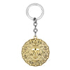 Pirates Of The Caribbean Necklace Jack Sparrow Aztec Coin Medallion Vintage Gold Bronze Silve Pendant