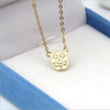Hot Popular Cute Animal 925 Sterling Silver Jewelry Owl Female Simple Hollow Accessories Clavicel Chain Pendant Necklace H246