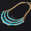 Popular Individual Design Black Enamel Elegant Gold Color Chain Alloy Collar Necklace For Women  Bijoux #N078