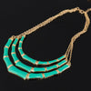 Popular Individual Design Black Enamel Elegant Gold Color Chain Alloy Collar Necklace For Women  Bijoux #N078