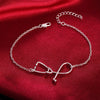 Popular Jewelry 925 sterling Silver Simple Stethoscope Chain Bracelets for Women Wedding Party Christmas Gifts