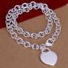 Popular brands 925 Stamped Silver Pretty heart dragonfly pendant Necklaces for woman party wedding Jewelry gifts