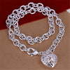 Popular brands 925 Stamped Silver Pretty heart dragonfly pendant Necklaces for woman party wedding Jewelry gifts