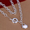 Popular brands 925 Stamped Silver Pretty heart dragonfly pendant Necklaces for woman party wedding Jewelry gifts