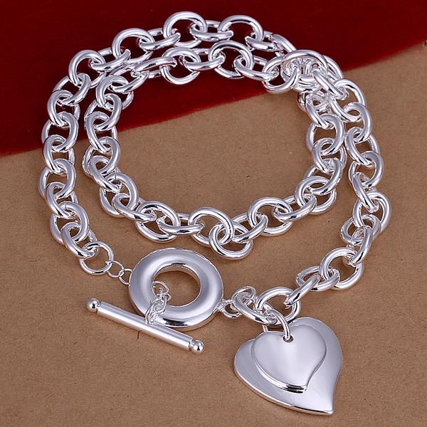 Popular brands 925 Stamped Silver Pretty heart dragonfly pendant Necklaces for woman party wedding Jewelry gifts
