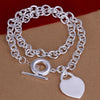 Popular brands 925 Stamped Silver Pretty heart dragonfly pendant Necklaces for woman party wedding Jewelry gifts