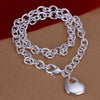 Popular brands 925 Stamped Silver Pretty heart dragonfly pendant Necklaces for woman party wedding Jewelry gifts
