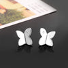 Popular brands 925 Sterling Silver crystal butterfly stud earrings rings Jewelry sets for women Party Christmas gift