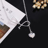Pretty 925 Stamped Silver nurse heart Pendant Necklace For Women lady Holiday gifts Wedding party Jewelry