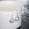 Pretty 925 Sterling Silver Romantic Rose flower Earrings for Women Holiday gifts classic party wedding Jewelry