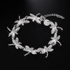 Pretty crystal Dragonfly 925 sterling silver Bracelets for woman Wedding party Holiday gift noble fine Jewelry