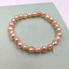 Hot Sale 100% Natural Pearl Charms Bracelet Elastic Rope White Pearl Bracelet 5 Color Real Pearl Gift For Girl Friend