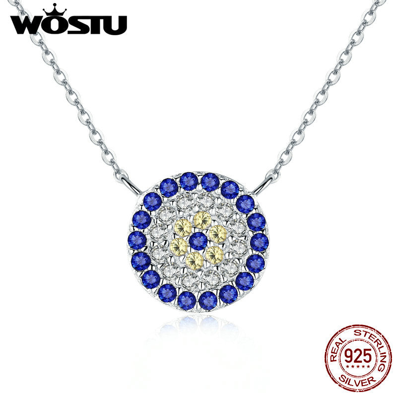 Hot Sale 100% Real 925 Sterling Silver Vintage Samsara Pendant Necklaces For Women Luxury Jewelry Fine Gift CQN089