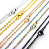 14''- 20''   36cm-51cm 2mm Round Stainless Steel Flat Cable O Chians Men Women Chains Jewelry