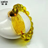 Hot Sale 5pcs Fashion Men Women Zodiac Nature Stone Bouddha Bracelet Citrine Lucky Jewelry Round Crystal Bead Gift