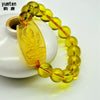 Hot Sale 5pcs Fashion Men Women Zodiac Nature Stone Bouddha Bracelet Citrine Lucky Jewelry Round Crystal Bead Gift