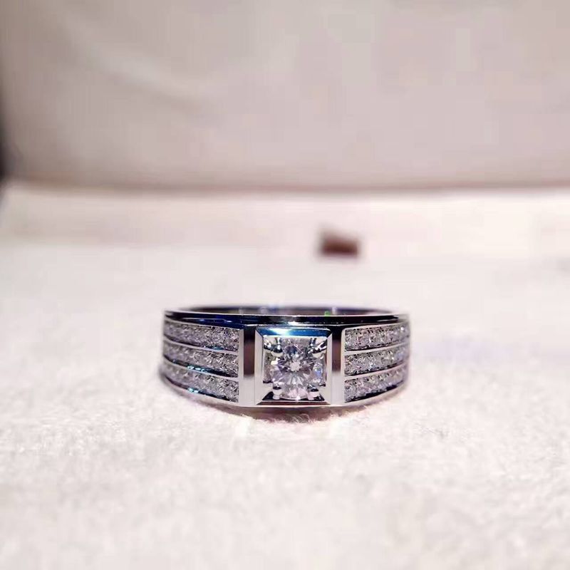 Hot Sale 925 Sterling Silver Sparkling Stackable Ring Micro Pave CZ for Women Valentine's D Gift Jewelry