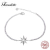 Hot Sale 925 Sterling Silver Star Pearl Bracelets Tassel Full-Cubic Zircon Women Jewelry Gift Pulseira ZK30
