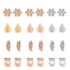 Cute Exquisite Crystal Stud Earring For Women Owl Arrow Snowflake Leaf Shape Earrings Jewelry Bijoux Brincos