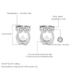 Cute Exquisite Crystal Stud Earring For Women Owl Arrow Snowflake Leaf Shape Earrings Jewelry Bijoux Brincos