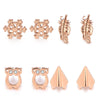 Cute Exquisite Crystal Stud Earring For Women Owl Arrow Snowflake Leaf Shape Earrings Jewelry Bijoux Brincos