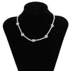 Daisy Flowers White Beaded Necklace Women Choker Necklaces For Ladies Bohemia Jewelry Clavicle Chain Collares