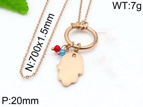 Women Men Silver Color Gold Stainless Steel Animal Palm Elephant Bear White Zircon Pendant Neckalce Jewelry