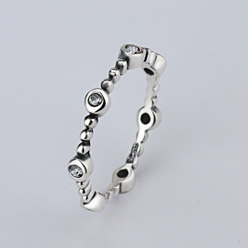 Hot Sale Fashion jewelry Real Pave Setting Compatible With Original Plant Trendy 925 Retro Finger woman Ring