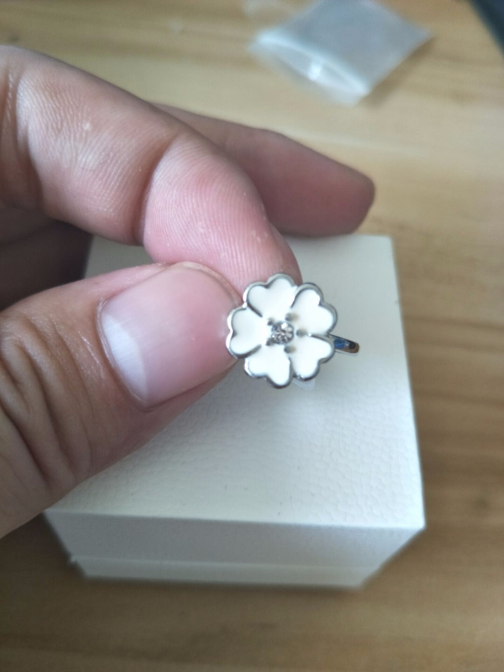 Hot Sale Fashion jewelry Real Pave Setting cherry Compatible With Original Plant Trendy Sale Authentic 925 Retro Finger Ring