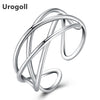 Hot Sale High Quality 925 Sterling Silver Cuff Female Rings for Women Sterling Silver Jewelry Gift