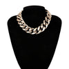 Jewelry Accessories Hip-Hop Style Rock CCB Thick Chain Exaggerated Metal Texture Chunky Choker Necklace for Women