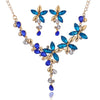Flower Shape Necklace Inlaid Rhinestone Clavicle Chain Bohemian Style Statement Accessory For Women New2022